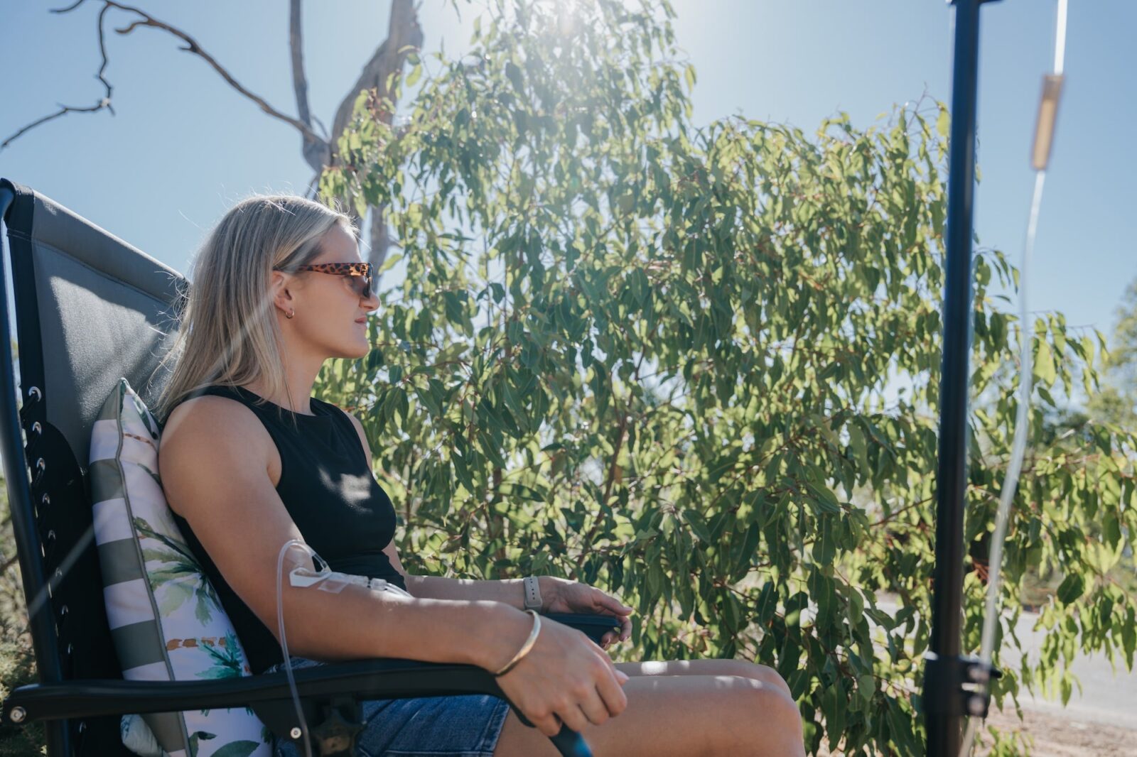 A Perth Wellness Infusions nurse on a home visit