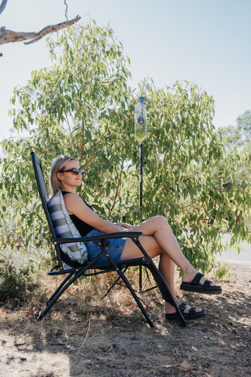 A Perth Wellness Infusions nurse arriving for a home visit