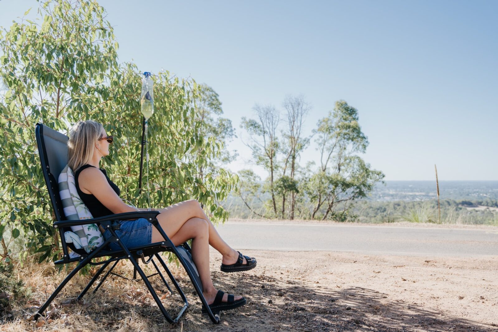 A Perth Wellness Infusions nurse on a home visit